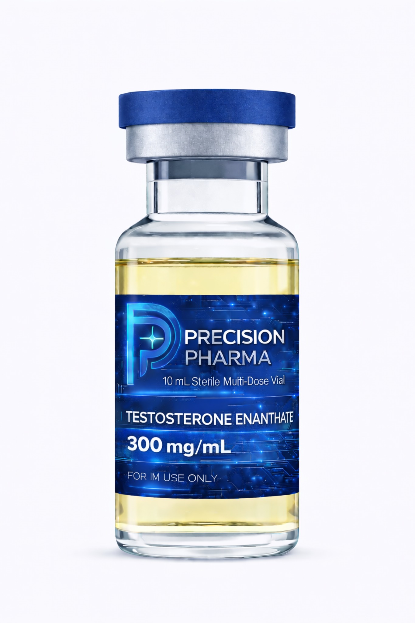 Precision Pharma Laboratories Inc vial presentation for Testosterone Enanthate 300 mg/mL