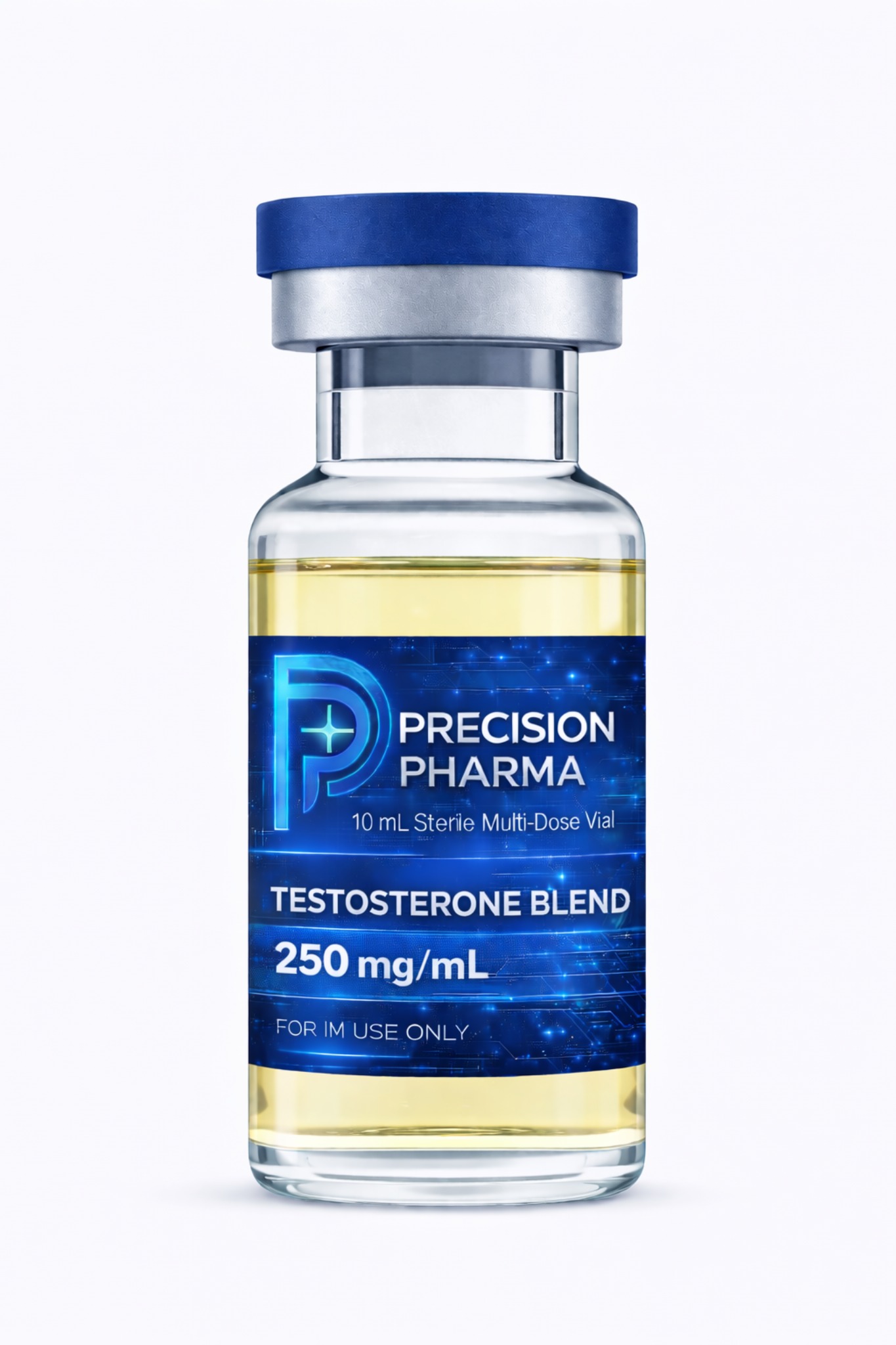 Precision Pharma Laboratories Inc vial presentation for Testosterone Mix 250 mg/mL