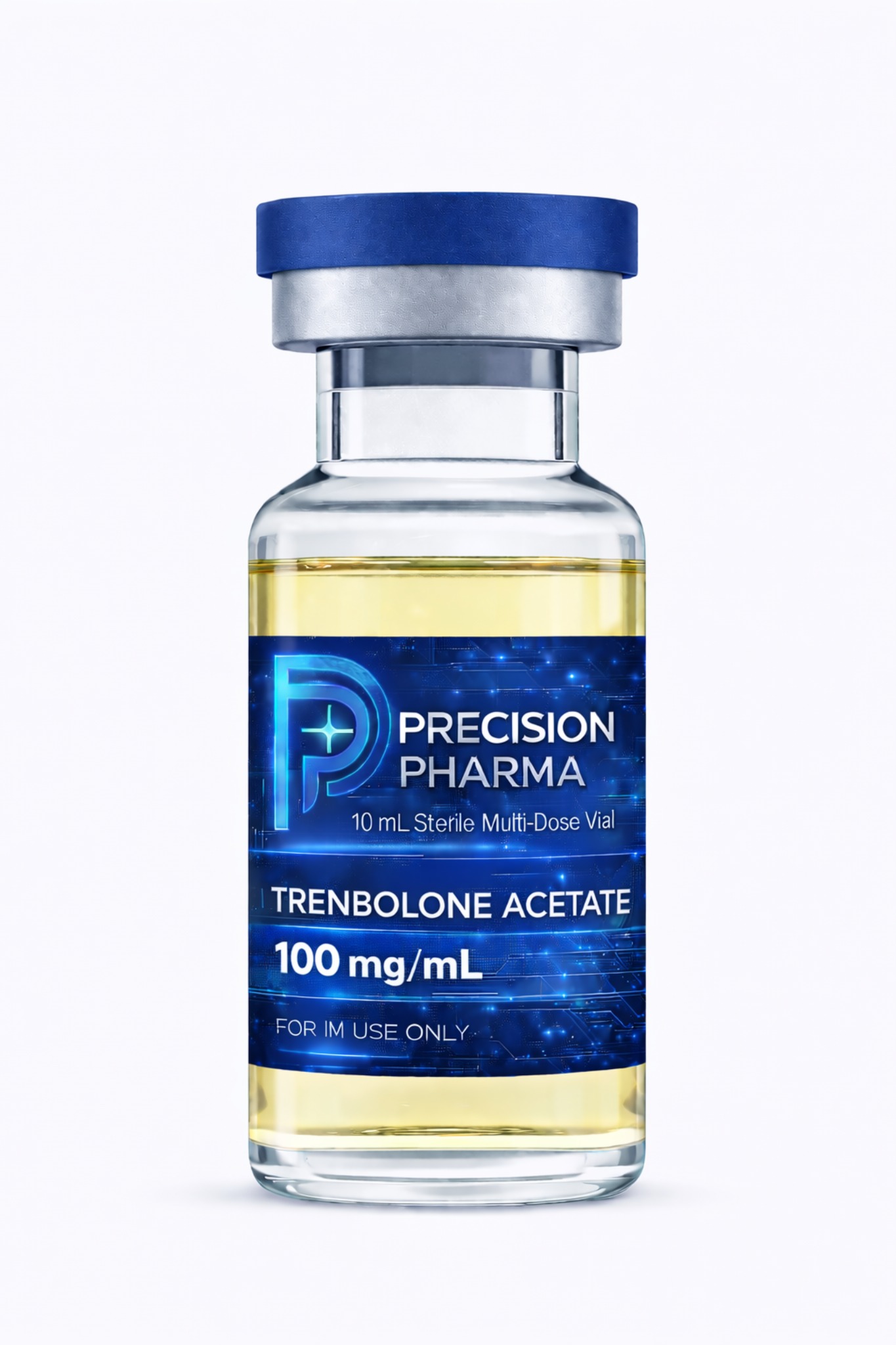 Precision Pharma Laboratories Inc vial presentation for Trenbolone Acetate 100 mg/mL